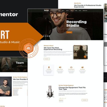 Recort Recording Studio Elementor Template Kit